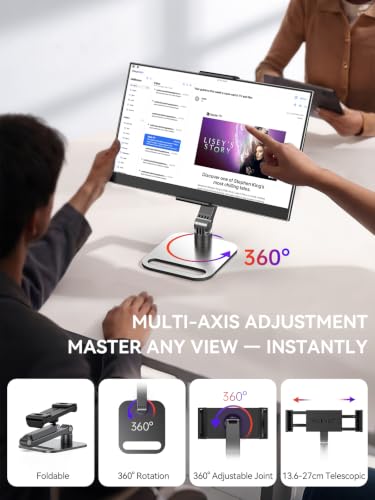 UPERFECT Portable Monitor 14 Inch 125% sRGB Portabler Monitor with Folding Stand, 2000:1 Contrast HDR EyeCare FHD Matte Second Screen Ultrathin for Laptop/PC/Smartphone/Game Consoles