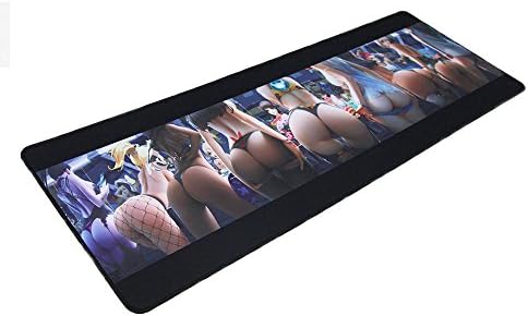 Gaming Mouse Pad Extra Large Extended Mouse Pads Edges Locked Non-slip Rubber Speed Desk Mouse Mat for Computer,PC Laptop 31.49 x 11.81 x 0.12 in(Sexy Hips)