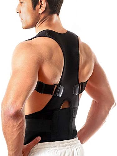 IRZVOPSS Posture Corrector for Men Back Brace Best Fully Adjustable Support Brace | Improves Posture and Provides Lumbar Support | for Lower and Upper Back Pain …