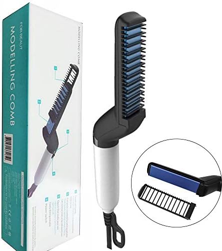 Beard Straightener Beard Straightening heat brush Hair Straightening Comb For Man Quick Styling Comb Hair Curlers Hair Straightener Magic Massage Comb