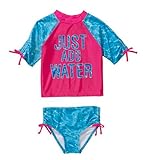 OP Baby Toddler Girl 2-piece Swimwear Rashguard Set