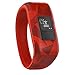 Garmin Vivofit Jr. Activity Tracker for Kids, Regular Fit - Broken Lava (010-01634-00) + 1 Year Extended Warranty
