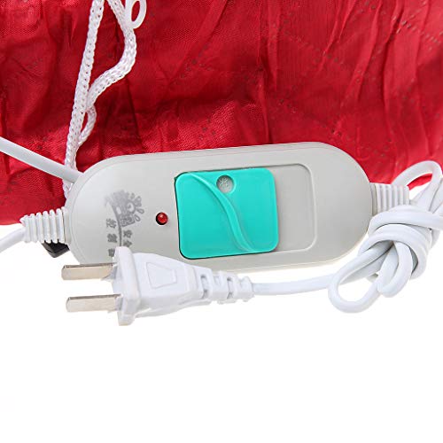 TwJim Electric Hair Care Cap Thermal Treatment Beauty Steamer SPA Nourishing Hat,22x15cm,Red - Thumbnail 5