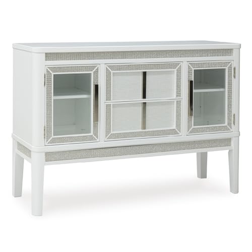 Signature Design by Ashley Chalanna Modern Lacquered 2-Door Dining Server with…