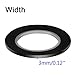 Kuuqa Black Whiteboard Tape 3mm width Graphic Tape Charts Tapes Gridding Marking Tape Self Adhesive, 10 Rolls