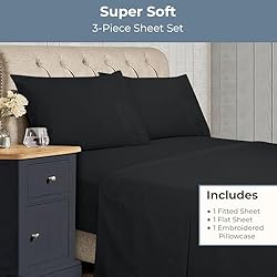 ROYALE LINENS - 4 Piece Queen Bed Sheet - Soft
