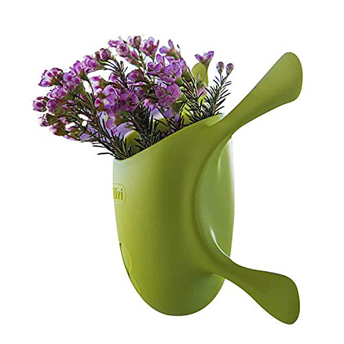 Livi Palm Pot – Lime Green-Indoor Suctioned Window/Wall Planter for Plants and Herbs