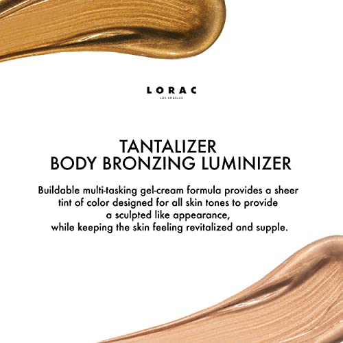 LORAC TANTALIZER BODY BRONZING LUMINIZER, TRAVEL SIZE | BRONZING LOTION | FULL BODY BRONZER, ANTIOXIDANT INFUSED, CRUELTY FREE, GLUTEN FREE, VEGAN