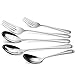 ChefGiant Serving Utensil Set 5-Piece 18/8 Stainless Steel Complete Regency Elegant Line Serveware Flatware Set - Spoons, Forks & Slotted Spoon - For Home & Commercial Use - Gift Boxed