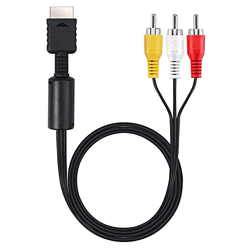 Suncala Audio-Video-Kabel für Playstation PS1, PS2, PS3, 1 Stück, 1,8 m