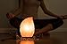 Natural Himalayan Salt Lamp on Solid Neem Wood Base | Romantic Leaf Shape | Dual Voltage (AC 230V/110V), UL Listed, 6' Cord & Dimmer Switch, a Great Gift, 6.2 lbs (Pink)