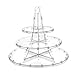 Deflecto 3 Tier Dessert Stand, Adjustable Tiers, Serving Platter, Display Cupcakes, Cake Pops, Fruits and Danish, 13.25