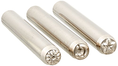 Beadsmith 3-Piece 5mm Celestial Punch Set for Stamping Metal, 3/16-Inch