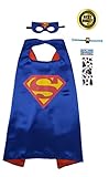 Special 4-Piece Superman Set Includes Cape, Mask, Superhero Stickers and Bracelet