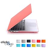 Valawy - Newest Version 13-inch Pink Rubberized Hard Case for MacBook Air 13.3