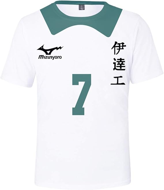 Amazon Co Jp ハイキュー Tシャツ コスプレ ユニフォーム 衣装 スポーツウェア コスチューム 仮装 バレーボールジャージユニフォーム ハイキュー グッズ 学生 大人 男女兼用 プレゼント キャラクター コスチューム 伊達工業 C Xxs 服 ファッション小物