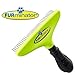 Furminator Pro Long Dog Hair Brush for Undercoats Comb Dematting Tool with Rotating Teeth Grooming Rake Separates and Untangles Fur in Long Dense Coats 4 inch Wide Head primary