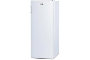 BLACK+DECKER 10 Cu. Ft. Upright Freezer, Stand Up Freezer with Mechanical Temperature Control, Freezer Upright with 3 Shelves and 4 Door Bins, Manual Defrost, R600a Refrigerant, BUF1000LW, White