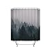Prime Leader Custom Shower Curtains Fog Pine Trees Forest Waterproof Polyester Fabric Shower Curtain 72