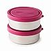 U-Konserve - Round Containers, Stainless Steel, Pack in Lunches, Picnics and Travel, Perfect for Nuts, Raisins, Hummus and Dips and More, Dishwasher Safe (Small, Magenta, Set of 2)