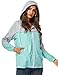 ZEGOLO Women's Raincoats Waterproof Packable Windbreaker Lightweight Active Outdoor Hooded Rain Jacket S-XXL