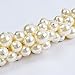 Jane Stone Fashion Statement Bib Sliver Tone Chain Beads Necklace Wedding White Jewelry
