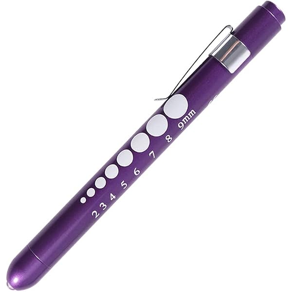 30-Pack Nurse Pen Lights - LED Penlight With Pupil Gauge & Pocket Clip For Medical Students, Doctors