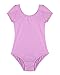 DANSHOW Girls Short Sleeve Leotard with Skirt Kids Dance Ballet Tutu Dresses(3027-M-09)