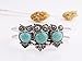 Gillberry Bohemian Style Retro Cute Owl Plating Lady Bracelet With Turquoise (Blue)