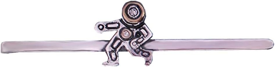 Astronaut Stickpin Tie Bracket with Crystal Bicolour and Blackened Plus Gift Box