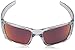 Oakley Mens OO9096 Fuel Cell Rectangular Sunglasses, Polished Clear/Torch Iridium, 60 mm