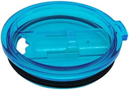 Muangan Spill Resistant and Splash Proof Lids with Slider Closure For 20/30 Oz (30 Oz, Light Blue)
