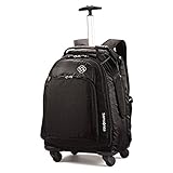 Samsonite Luggage Mvs Spinner Backpack, Black, 19 Inch