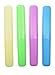 Ewanda store Pack of 4 Pcs Assorted Color Plastic Toothbrush Toothpaste Holder Case for Travel Use