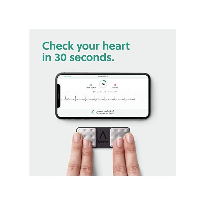 KardiaMobile 1Lead Personal EKG Monitor Record EKGs at Home Detects AFib and Irregular