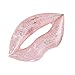 Inflatable Luscious Lip Swim Rings with Glitters, Fun Beach Floaties, Swim Party Toys, Summer Pool Float Raft Lounger for Adults & Kids