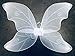 Perfectmaze Large Adult 34"x24" Glitter Fairy Butterfly Pixie Dance Wings - 7 Colors (White) primary