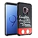EDEALSAVING Compatible with Galaxy S9 Case, IMAGITOUCH Armor Case with Flexible Shock Absorption Case & Dream Quotes Design Cover - Laughter Imagination Dreams Quotes