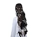 Hippie Feather Headband Boho Headdress - AWAYTR Feather Crown Elastic Gypsy Festival Headband Indian Hair Accessories (Black)
