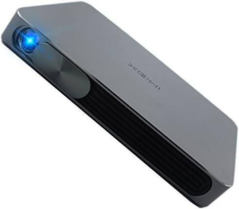 2016 Updated XGIMI Mini Portable LED DLP Projector with 13600mAH Bulit-in LG Battery, 1000LM 1280x720P Andriod 4.4 WIFI Bluetooth Smart HDMI 3D Projector, 30,000 Hour LED Life, Media Player (Black)