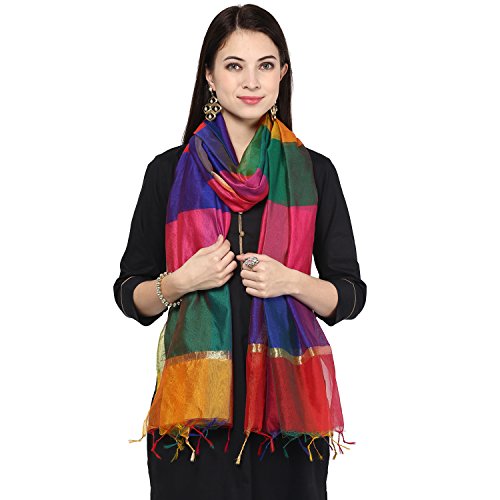 Multicoloured Versatile Silk Dupatta
