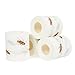 4 Rolls Gag Gift Novelty Toilet Paper - Cockroach Printed Bath Tissue Joke Toilet Paper for Funny Gag Gifts, 250 Sheets per Roll