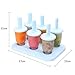 Whonline Ice Pop Mold, 3 Sets of 3-Color Mini Ice Pop Molds with Brush and Funnel