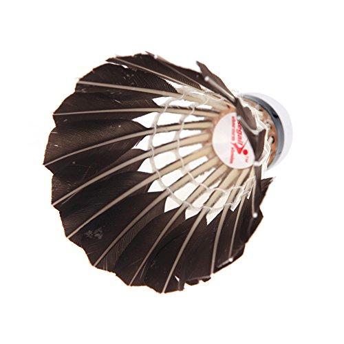 High Quality 12PCS Black Shuttlecocks Badminton Goose Feather Cork Outdoor Sports Accessories - Thumbnail 7