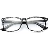 WearMe Pro - Classic Rectangular Retro Clear Glasses