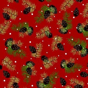 Blanko Quilting Weihnachtsstoff Woodland 1 x vorgeschnittenes Fat Quarter 100% Baumwolle Stoff Basteln