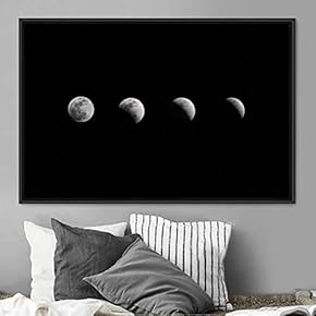 signwin Framed Canvas Wall Art Moon Phase III...