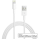 OEM Lightning to USB Cable (3ft) for iPhone7/7 Plus 6/6s Plus 5s/5c/5, iPad Pro Air 2, iPad mini 4 3 2, iPod touch 5th gen/6th gen/nano 7th gen [Apple MFi Certified] (White)