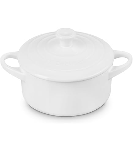 【新品未使用】LE CREUSET Cocotte シグネチャー28cmホワイト Le Creuset Signature Round 9-Qt. Round White Enameled Cast Iron