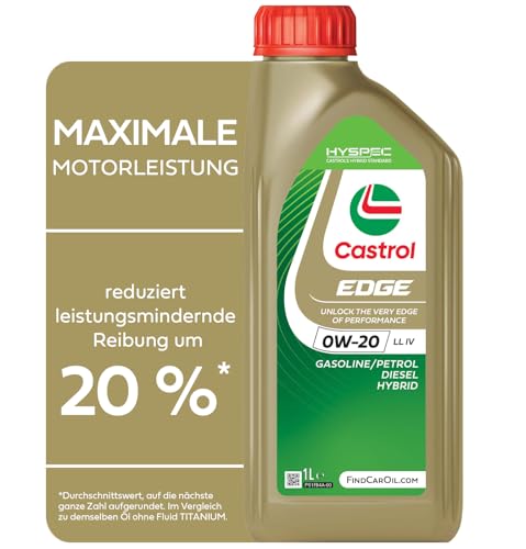 Castrol EDGE 0W-20 LL IV Advanced Full Synthetic Engine Oil, 1L